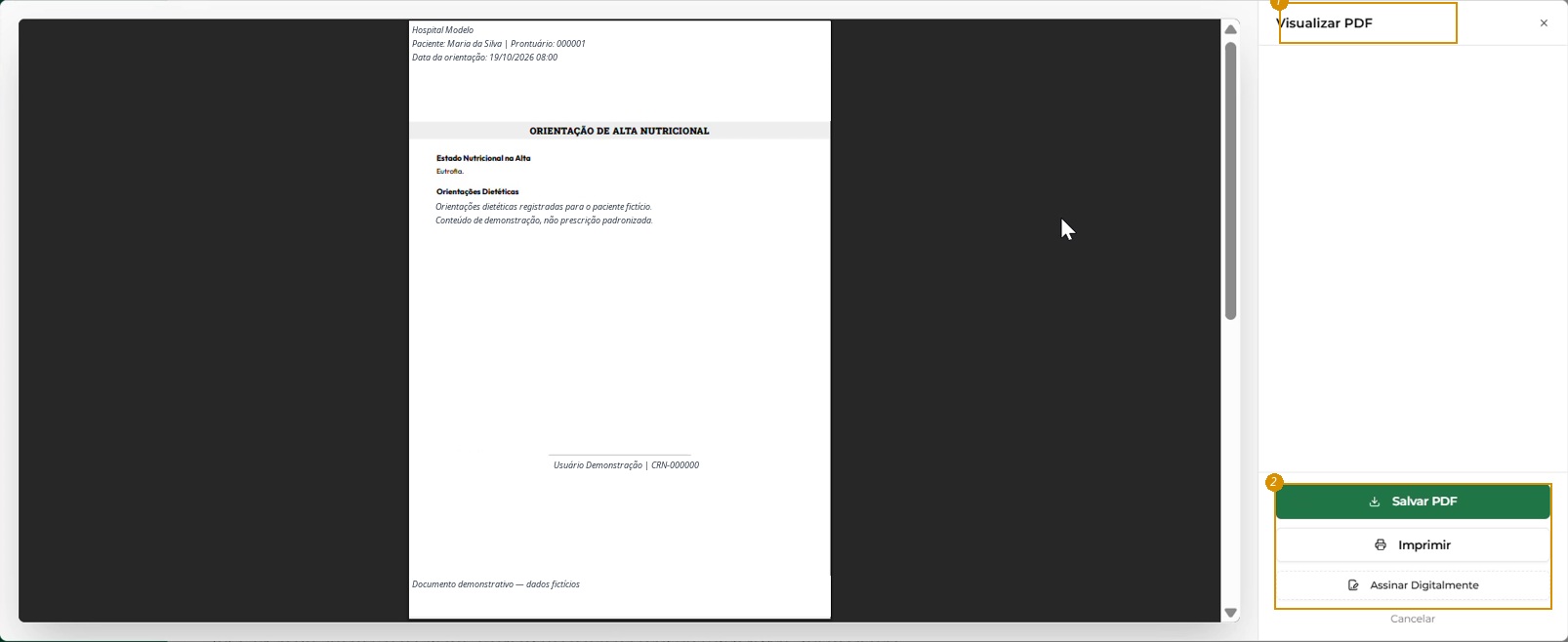 Visualizar PDF; dados pessoais, clínicos, profissionais e marcas institucionais neutralizados.